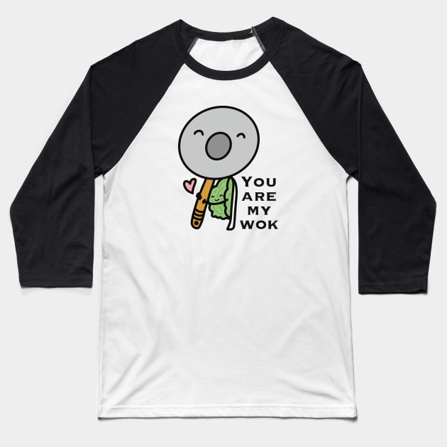 You Are My Wok Baseball T-Shirt by godelicious